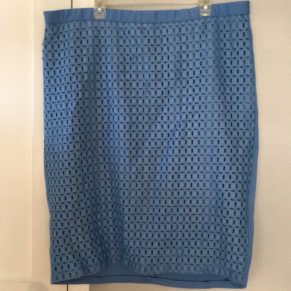 Light blue ELOQUII skirt. Size 22